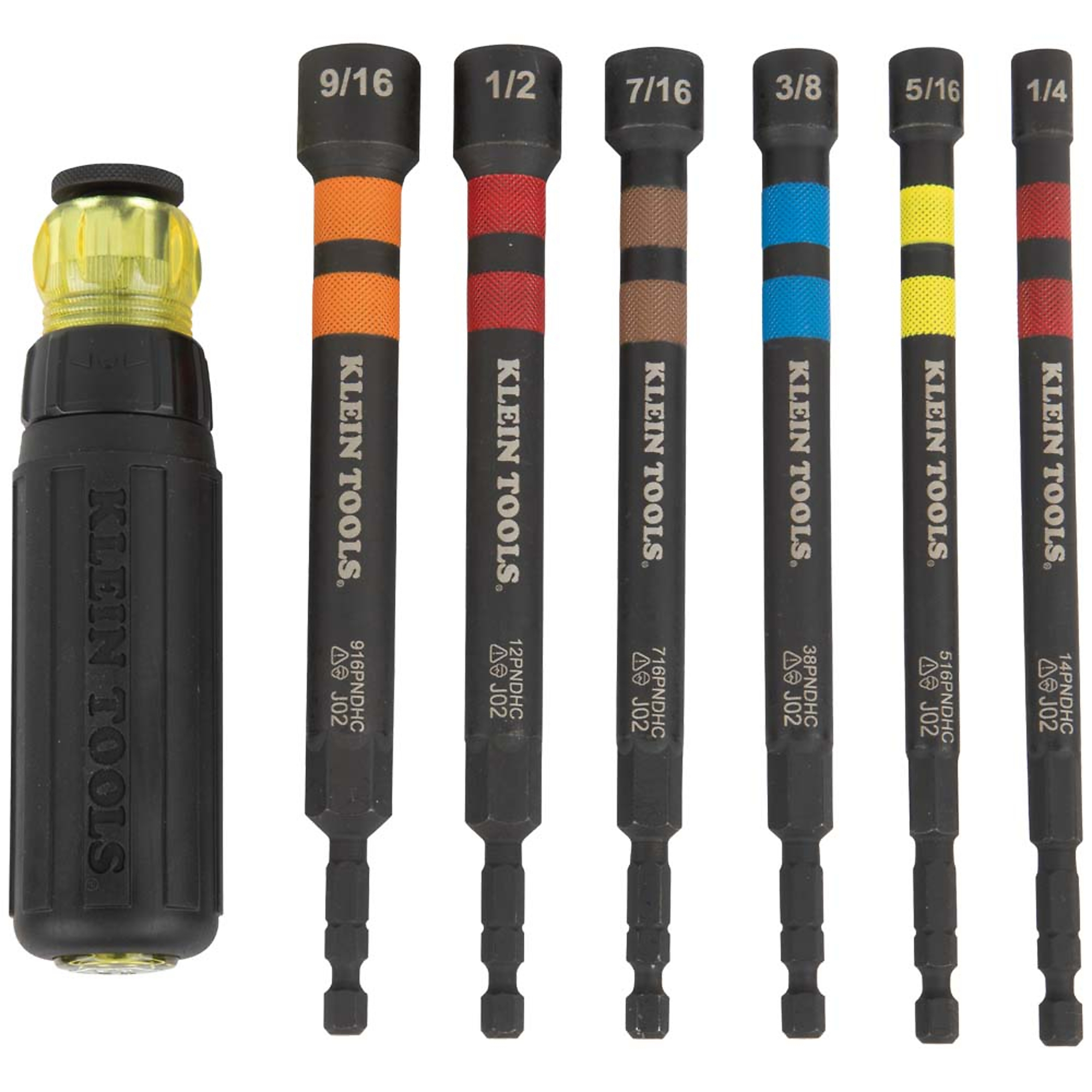 Klein Tools, Hollow Magnetic Color-Coded Ratcheting Power Nut D, Model# 32950